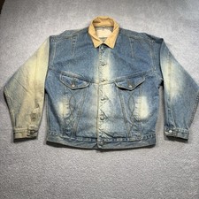 1980s LA Gear Jean Jacket Sun Faded Denim Streetwear Men s Size Medium