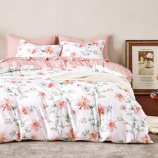 - Floral Comforter Set, Cottagecore Cottage Rustic Farmhouse Style with Botanica