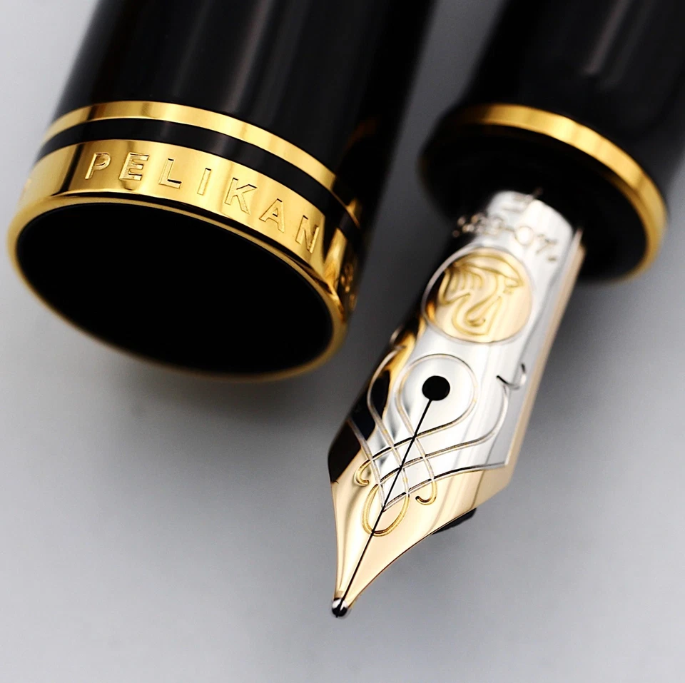 [New unused] Pelikan Fountain Pen 14C 585 Souveran M600 Green  F Nib w/Box - Image 3 of 4