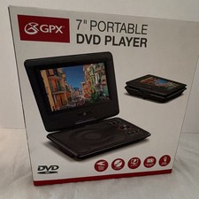 GPX 7 Portable DVD Player DVD Playback Black,...