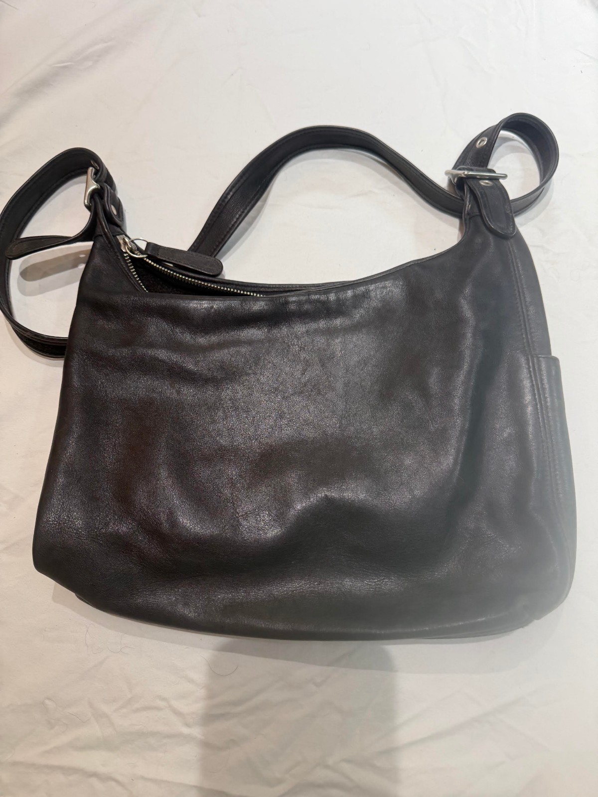 Vintage Coach Black Leather Shoulder Bag Style G1P-9148