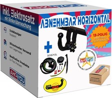 AHK AUTOHAK für Peugeot 206 SW 02-06 hori. abnehmbar + 13-pol ES ABE