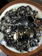 3 lbs Costume Jewelry Lot - Wearable  Craft Beaded, Stone, Shell, Mixed Metals