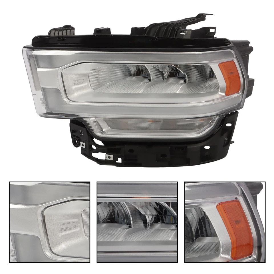 Faro LED para Ram 2500 3500 2019-2024 con señal halógena lado izquierdo del conductor Foto 4 de 4