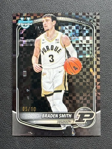 2025-26 Bowman Chrome 1st 05/10 Black X-Fractor Refractor Braden Smith BCP-94