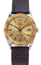 Rolex Datejust Turn-O-Graph 1625 36mm (1972) 18k Gold Bezel Vintage Thunderbird