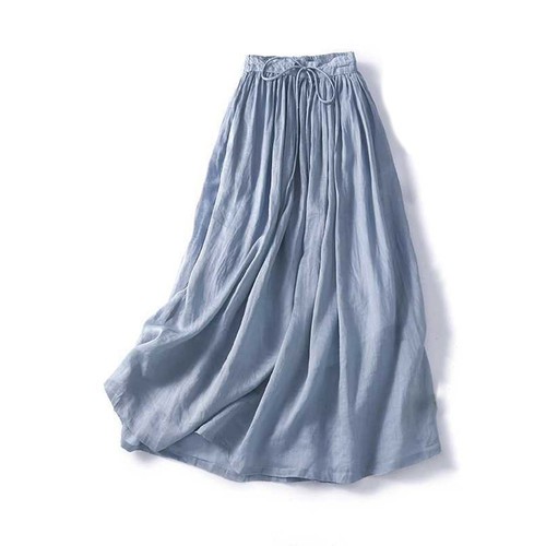 A Line Flowing Skirt For Women With Relaxed Fit Great For Any Casual Setting - Picture 11 of 32