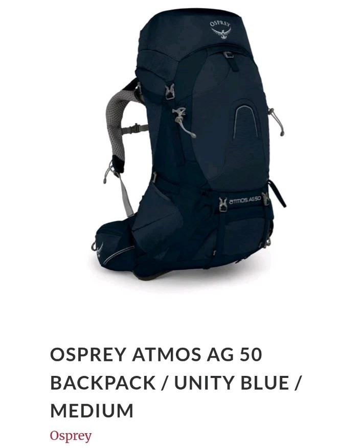 Osprey Atmos AG 50 Backpack | Medium | NEW | eBay