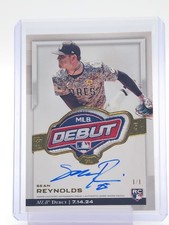 SEAN REYNOLDS 2025 TOPPS MLB DEBUT RPA ROOKIE PATCH AUTO 1/1 #RDPA-SR Q2045