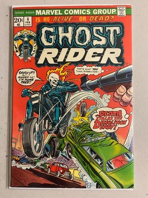Ghost Rider #4 MVS ad intact, remainder mark 5.0 (1974)