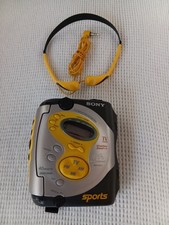 SONY WM-FS421 Sports Walkman Cassette Player AM/FM Radio with Ear Phones Tested