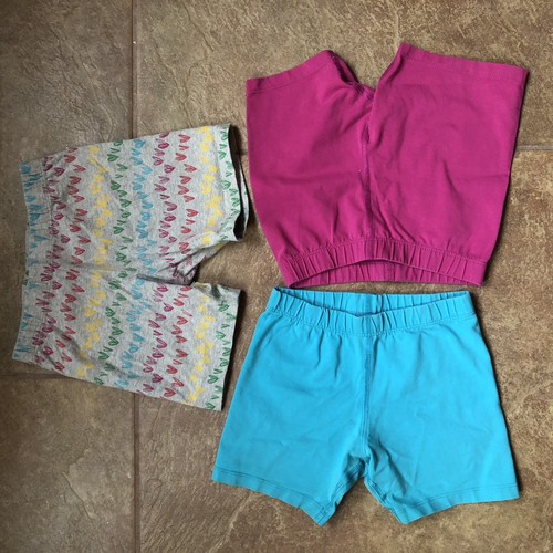✨ Lot (3) MIGHTLY Organic Cotton Girl’s Bike Shorts XS 4-5 ✨