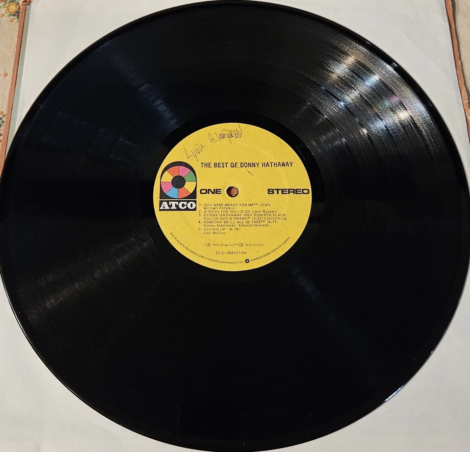 The Best Of Donny Hathaway - 1978 Vinyl Record - Atlantic Records K50525 Foto 3 de 4