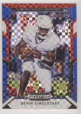 2019 Panini Prizm Draft Picks Red White & Blue 56/99 Devin Singletary #124 uk2