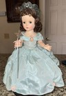1954 Madame Alexander Rare Story Princess Doll in Aqua Taffeta Dress