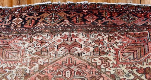 Vintage Rug. 7'9 x 11'4 Caucasian Heris Tribal Hand Knotted Wool Area Rug 8 x 11 - Picture 6 of 14