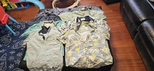 Boys large 10 12 dress shirts euc huge lot bundle SpongeBob us polo cactus boy