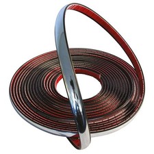 Moulure de decoration chrome 9mm 8m