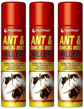 3 x PestShield Ant & Crawling Insect Killer Spray 300ml