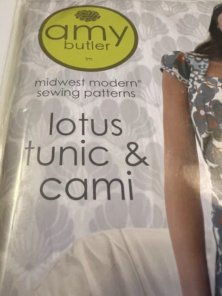 2007 Amy Butler Lotus Tunic & Cami UNCUT XS-XL Sewing Pattern - Image 2 of 3