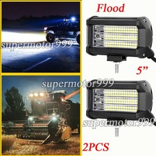 Pair 5inch Led Work Light Bar Cube Flood Pods Fog Lamp Offroad Driving Utv Atv Pair 5inch Led Work Light Bar Cube Flood Pods Fog Lamp Offroad Driving Utv Atv