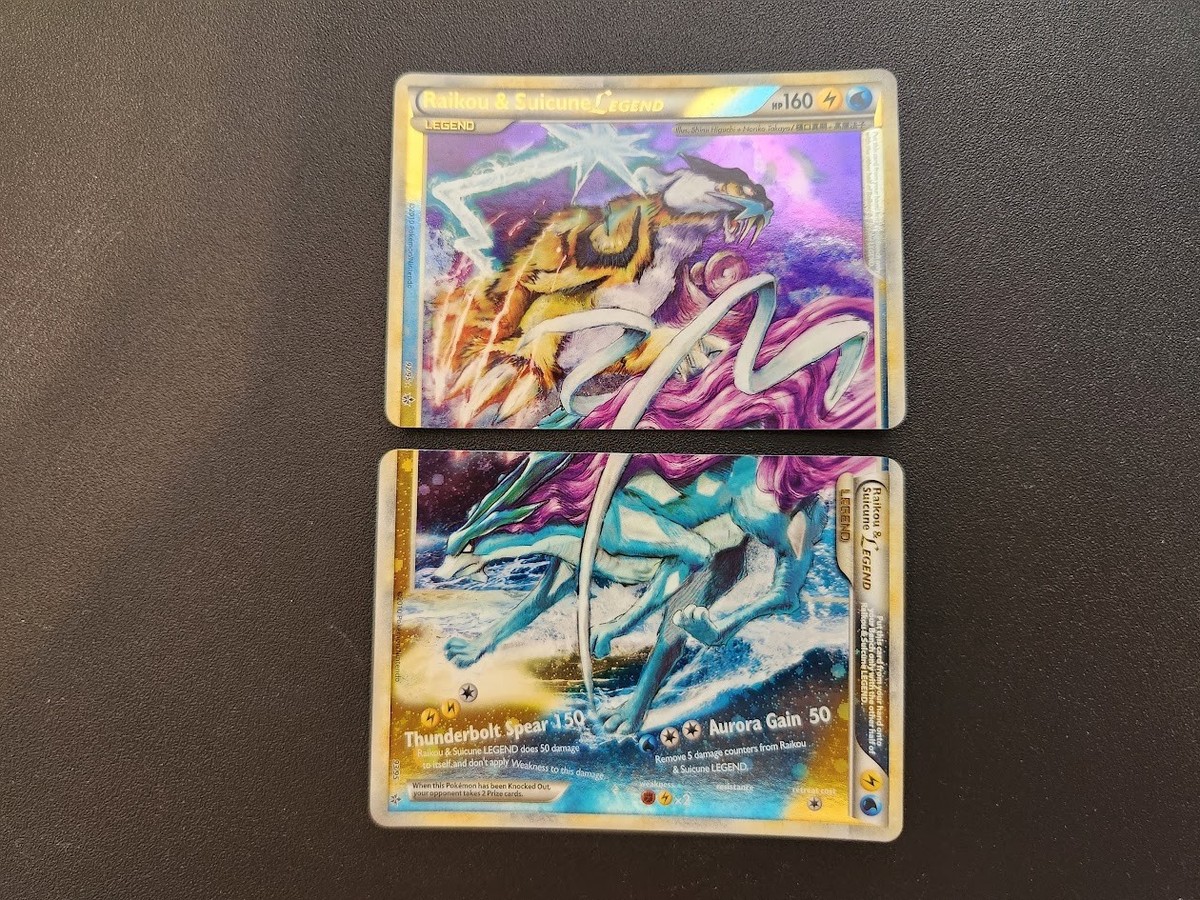 ULTRA RARE Raikou & Suicune Legend Set 92/95 93 Pokemon Holo