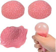 Squishy Brain Splat Ball - Stress Relief Toy  Halloween Decoration Prop