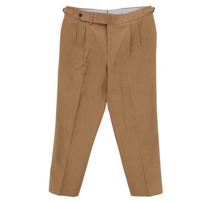 SUITSUPPLY Braddon Pants Cotton Cashmere Camel Brown Size 38 - HEMMED 27'' Inseam