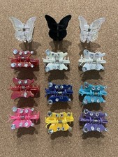 Lot of 12 Small Butterfly Hair Claw Clips Hair Accessories
