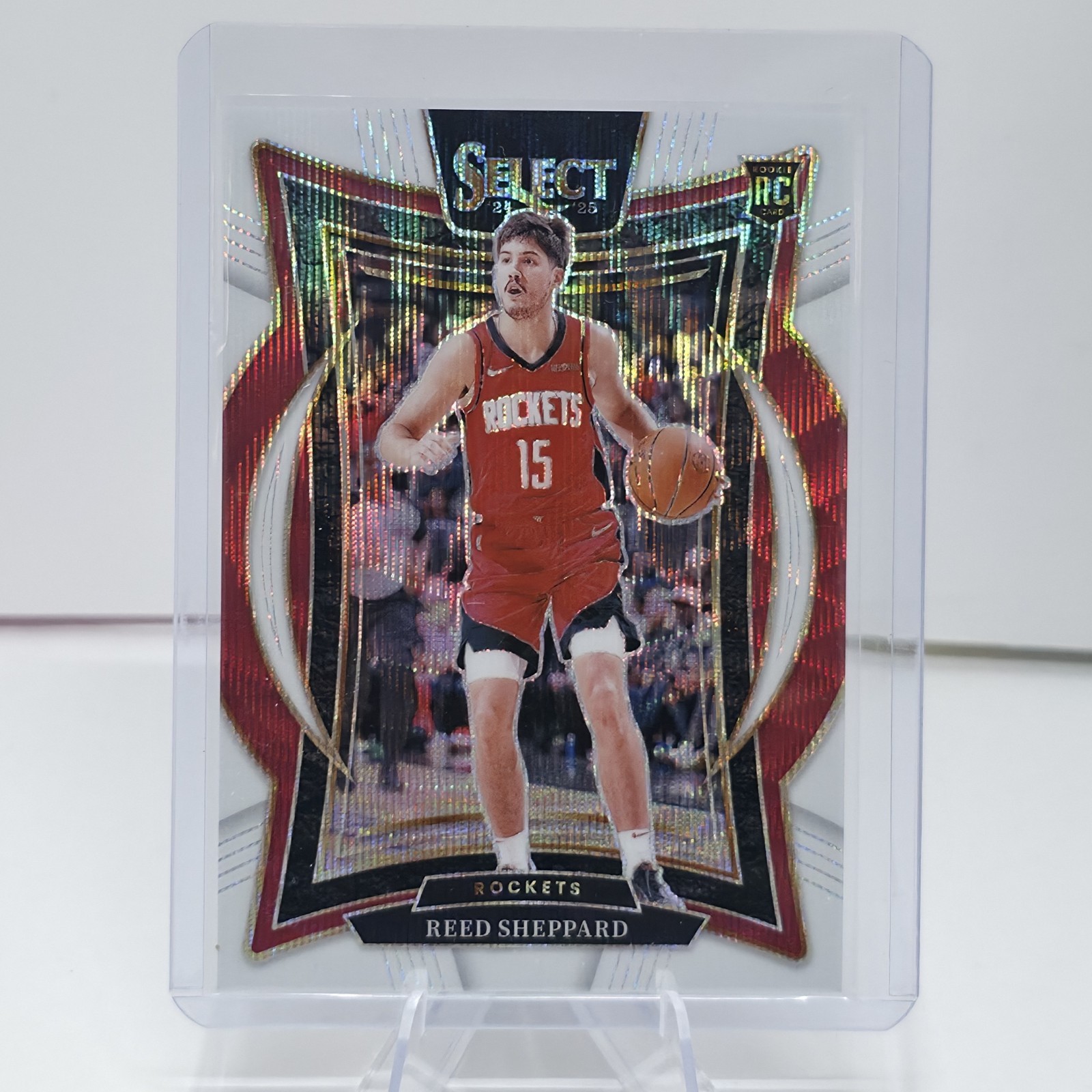 2024-25 Panini Select - Reed Sheppard #68 White Wave Prizm 13/99 Concourse (RC)