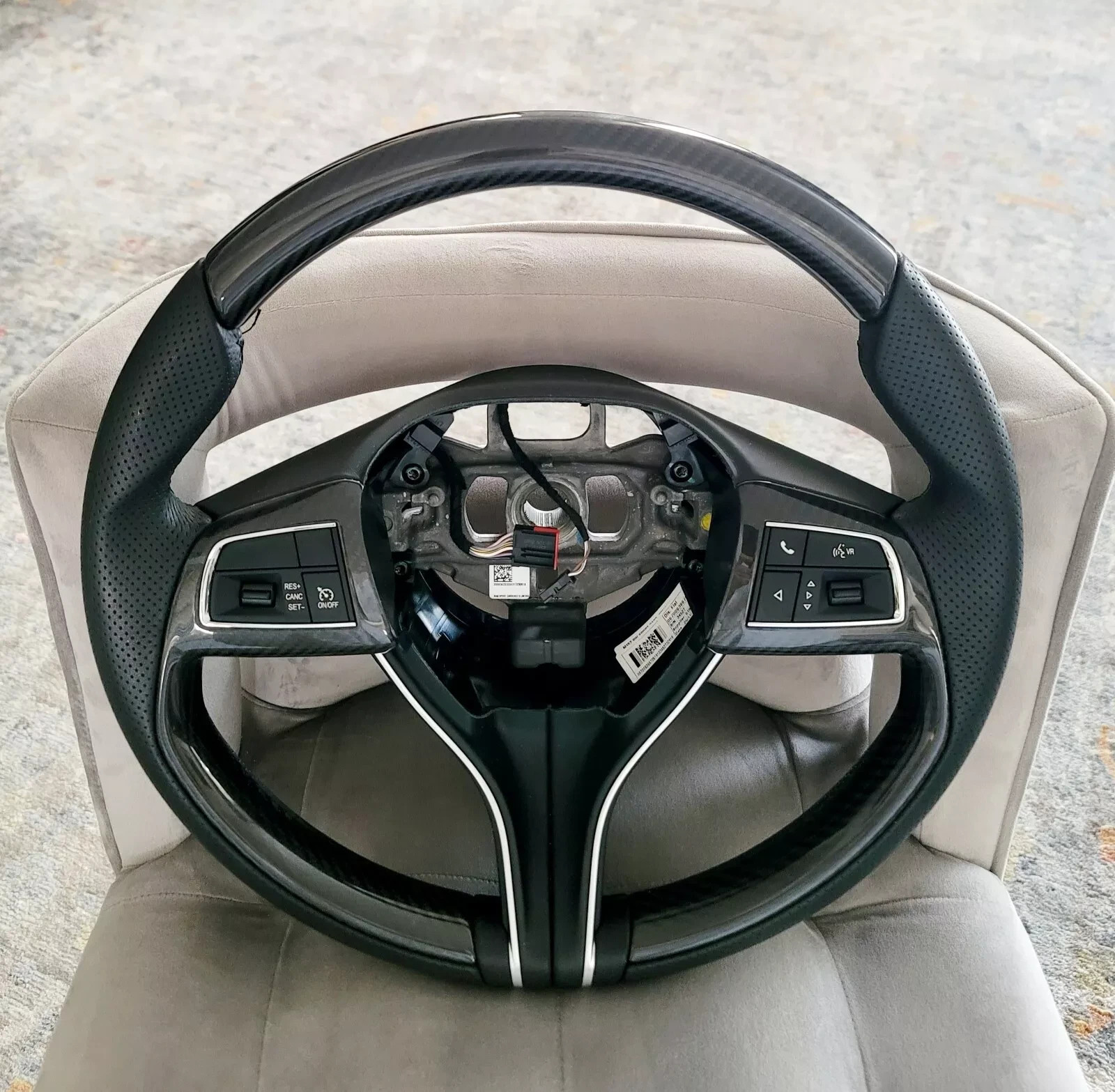 Original Genuine OEM Maserati Ghibli Quattroporte Carbon Fiber Steering Wheel