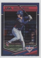 2018 Panini USA Baseball Stars & Stripes Longevity Robert Moore #67 2u3