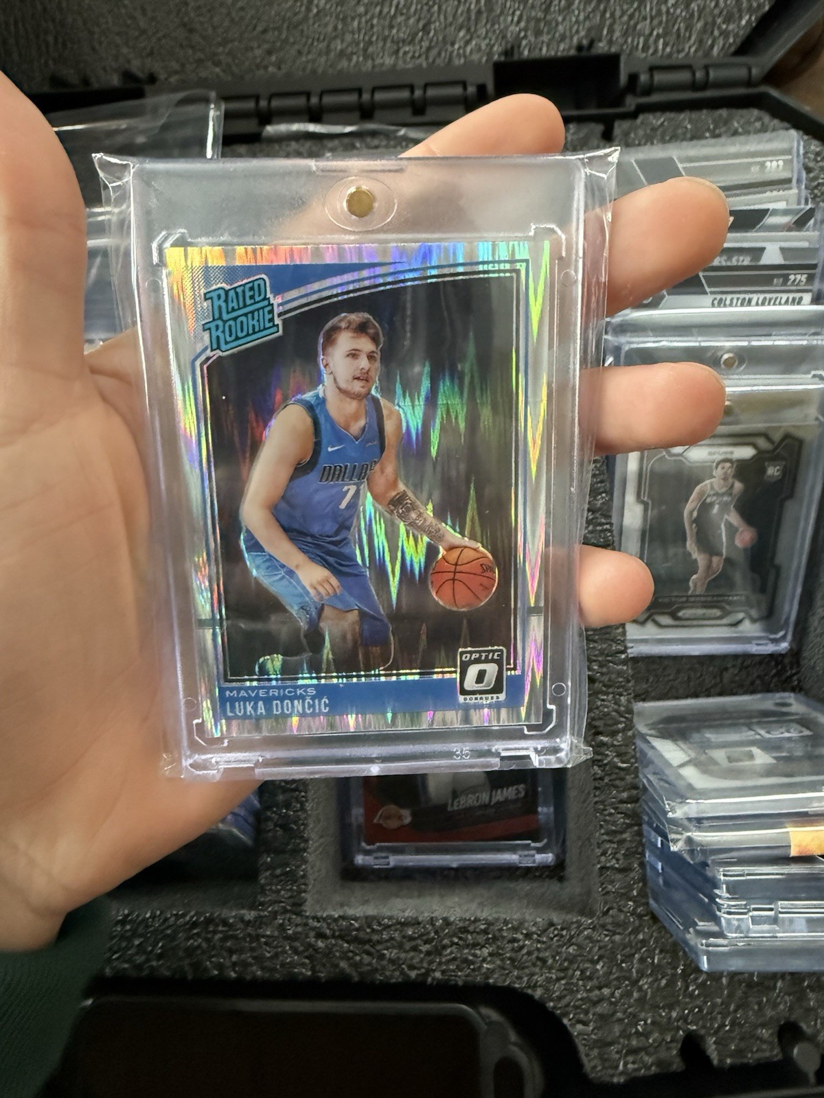 2018/19 Panini Donruss Optic Shock Prizm Luka Doncic RC Dallas Mavericks #177