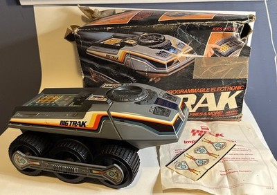 Vtg Milton Bradley Electronic Big Trak 1972 Original Box TESTED Partial Function