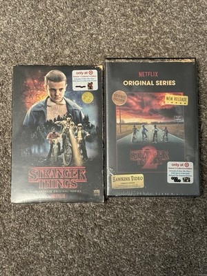 Netflix Stranger Things Season 1 & 2 Collector s Edition VHS Case Bundle