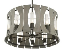 Eurofase Lighting 38164 Pennino 10 Light 29"W LED Drum Chandelier - Matte Black