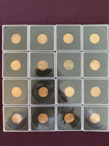 1942-D 1C Lincoln Cent (Lot Of 16 Pennies Total) All appear to be AU!!!