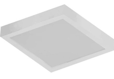 Volume Lighting 1 -Light 8-in Satin White Integrated LED Flush Mount Light