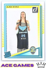 2025 Donruss WNBA #93 Ajsa Sivka Chicago Sky Rookie RC
