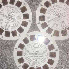 View-Master Bambi Reel Set of 3 Walt Disney B4001 B4002 B4003