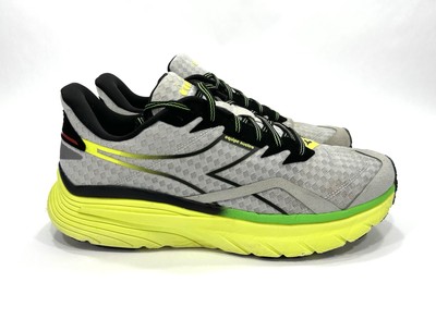 Diadora Equipe Nucleo Low Sz 10 Mens Gray Black Green Running Sneakers C3447