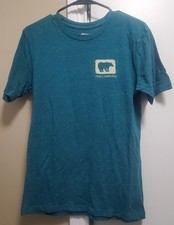 Gatlinburg TN Great Smoky Mtns National Park Womens Blue Teal Tshirt Size Small