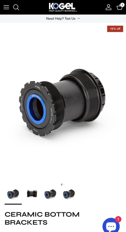 Kogel Ceramic T47 External SRAM GXP Bottom Bracket
