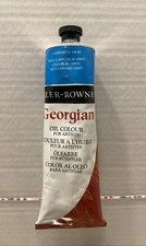 Daler-Rowney Georgian Oil Colours Bleu Caeruleum 7.6 Oz Oil Artist Paint 112