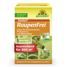 Neudorff Xentari RaupenFrei gegen Buchsbaumz&uuml;nsler Gespinstmotten 500m&sup2; 25g
