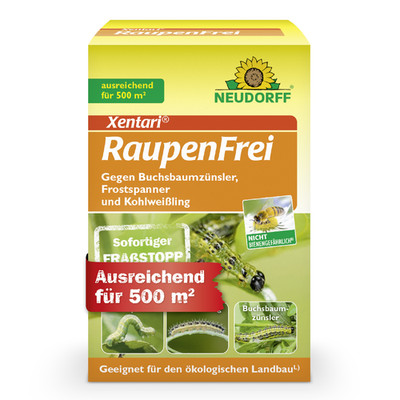 Neudorff Xentari RaupenFrei Zünslerfrei gegen Buchsbaumzünsler 500m² 25g