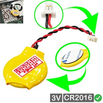 CR2016 CMOS Batterie mit Steckerkabel für DELL Precision 3590 / P127F / P127F003