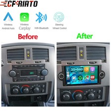 6.2'' For 2005 2006 2007 Dodge Dakota Android 15.0 Car Radio Carplay GPS Stereo