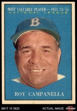 1961 Topps #480 Roy Campanella Most Valuable Player Dodgers HOF 5 - EX