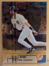 1999 Topps Finest #90 Derek Jeter Yankees HOF RARE ICONIC CHROMIUM PREMIUM BASE